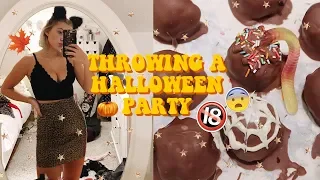 THROWING A HALLOWEEN PARTY! Baking, Decorations & More! vlog