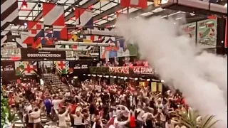 England fans celebrate Shaw goal vs Italy Euros Final !!