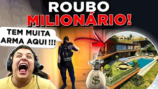 PAULINHO O LOKO FEZ O MAIOR ROUB0 DE CASAS do GTA RP! (Modder Clips)