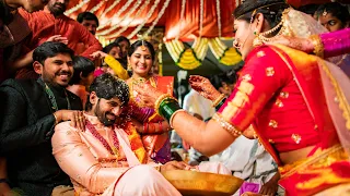 #Srujandeepula Pelli | Telugu Wedding | 4K Promo | Haldi | Sangeet | Bride & Groom | Ajwal Creations