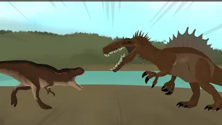 Spike the Spinosaurus vs Mama Scarface (Jurassic : The Hunted vs Turok)