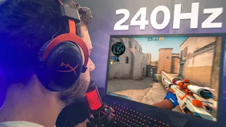 PRIMEIRA vez jogando com MONITOR 240Hz... (reações absurdas)