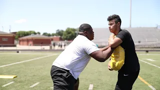 Fundamentals of teaching offensive lineman technique H.O.L.D