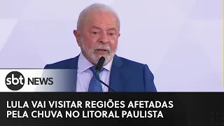 Chuva no Litoral Paulista: Lula vai visitar regiões afetadas nesta 2ª | #SBTNewsnaTV (20/02/23)