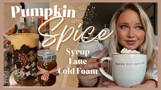 🍁 HOW TO: Starbucks Copycat🍁 | Pumpkin Cream Cold Brew & Pumpkin Spice Latte! Fall Coffee Ideas!