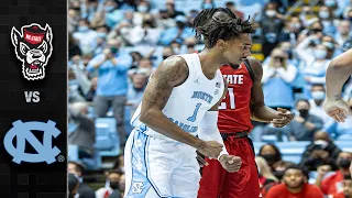 NC State vs. North Carolina Basketball Highlights (2021-22)