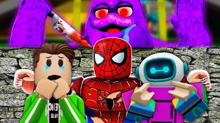 TEAM SPIDER-MAN vs TEAM GRIMACE SHAKE | Spider Man in Roblox Using Spider Awakening | JENO ROBLOX