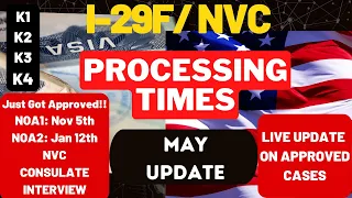 KI Visa Processing Times (For all Stages)|I129F/NVC Processing Times 2023 |USA USCIS| May update
