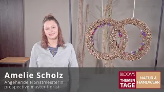 Thementage Natur & Handwerk  |  Floristmeisterschülerin Amelie Scholz präsentiert ihr Werkstück