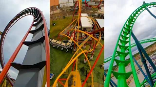 Every Roller Coaster at Six Flags Fiesta Texas! Front Seat POV!