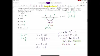 SAT Math | 15 Most Difficult Recent Questions | Part 1 | Digital SAT