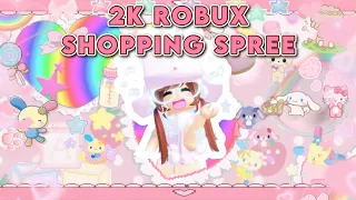 ꒰ 🍰 ꒱ 2k Robux Shopping Spree !! ₊˚⊹♡