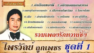 ไพรวัลย์ ลูกเพชร รวมเพลงรักเพลงเศร้า ชุดที่ 1 #คำเตือนของพี่ #แม่ไม้เพลงไทย