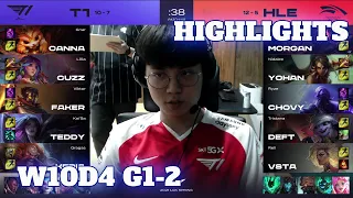 HLE vs T1 - Game 2 Highlights | Week 10 Day 4 LCK Spring 2021 | T1 vs Hanwha Life G2 W10D4