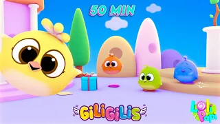 Giligilis All Together April Day 🤡 Funny Giligilis | Cartoons & Toddler Learning Video Songs