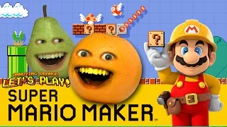 Annoying Orange and Pear Plays - Super Mario Maker: THUNDERWEAR!
