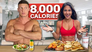 Bikini model tries my 8,000 CALORIE bulking diet!