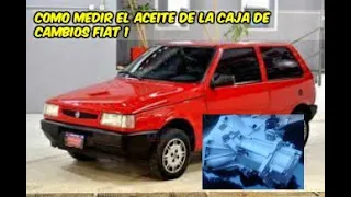 como medir el nivel aceite de la caja de cambios - TRANSMICION - FIAT UNO 1.6- CAJA LANCIA