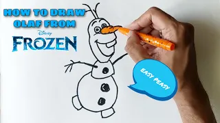 EPISODE 10 | How to draw Olaf from Disney Frozen| Anna | Elsa | cartoon