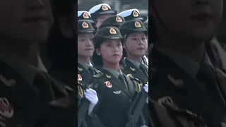 КИТАЙСКИЕ ДЕВУШКИ НА ПАРАДЕ ПОД ПЕСНЮ КАТЮША на китайском языке #China #militaryparade #armysongs