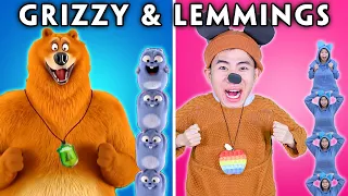 Grizzy & Les Lemmings Characters in Real Life - Grizzy & les Lemmings Funny Animated Parody