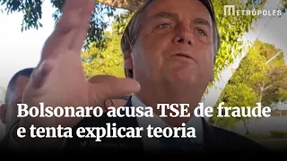 Sem provas, Bolsonaro acusa TSE de fraude eleitoral e tenta explicar teoria