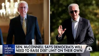 Mitch McConnell refuses to cooperate with Dems to raise the debt ceiling