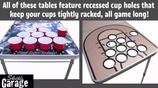 Beer Pong Tables with Holes | Pre-Drilled Beer Pong Tables by Skip's Garage