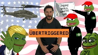 Как Шайа Лабаф проиграл троллям с 4chan. He Will Not Divide Us #HWNDU #AloneTogether Победа Пепе