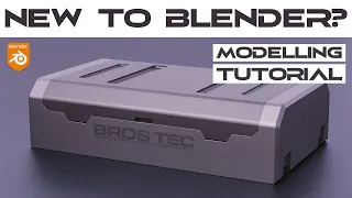 Blender BEGINNER Modeling Tutorial - Hard Surface