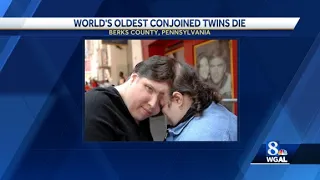 Oldest living conjoined twins die at 62 in Pennsylvania
