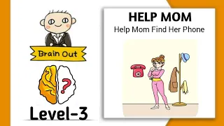 Help mom - brain out level 3 solution #shorts