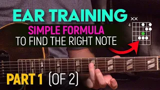 Ear training - A simple formula for finding the right notes and playing by ear. Guitar Lesson EP570