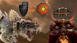 Everchosen Meets DREAD SAURIAN | Warriors of Chaos vs Lizardmen - Total War Warhammer 3