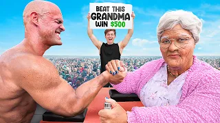 Beat My Grandma at Arm Wrestling, Win $500