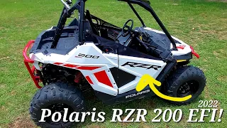 Walk around New 2022 Polaris RZR 200 EFI ATV!