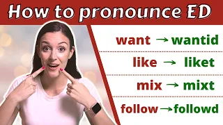 How to Pronounce ED endings: /t/, /d/ or /id/? | American English Pronunciation