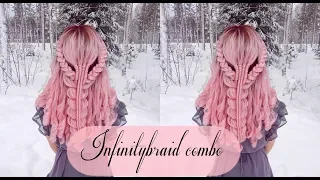 Infinity braid hairstyle | Pink hair | How to Hair