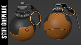 BLENDER: SCIFI GRENADE VERSION 1