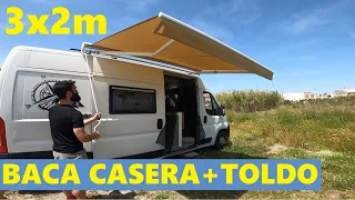 BACA CASERA + TOLDO CAMPER. AITANA VIAJERA