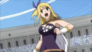 Люси против Искры  Fairy Tail Хвост феи