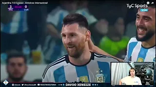 DAVO REACCIONA A ARGENTINA 7 - CURAZAO 0 *AMISTOSO DEL CAMPEON DEL MUNDO*