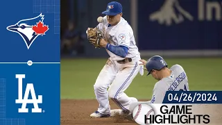Los Angeles Dodgers vs. Toronto Blue Jays GAME HIGHLIGHTS 04/26/2024 | MLB Highlight 2024