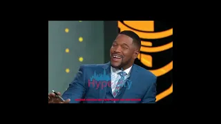 Michael Strahan calls out Skip Bayless #nfl #damarhamlin #interview