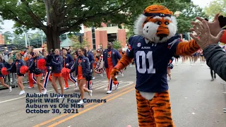 Auburn University: Tiger Walk, Spirit Walk, and Four Corners