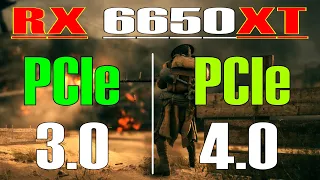 PCIe 3.0 vs PCIe 4.0 || RX 6650XT @ 8GB || PC GAMES TEST ||