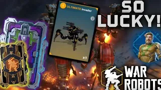 I WON ULTIMATE INVADER! CRAZY 30 PURPLE + 1 ULTIMATE SPACETECH FAIR EVENT OPENING! (War Robots)
