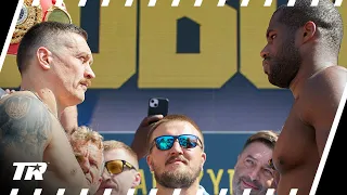 Oleksandr Usyk & Daniel Dubois Weigh-In for Unified Heavyweight Championship Fight | HIGHLIGHTS