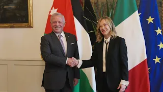 Il Presidente Meloni incontra il Re di Giordania Abdullah II Ibn Al Hussein