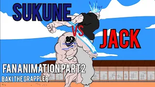 Jack Hanma vs Nomi NoSukune Fananimation (Джек Ханма против Сукуне) Part2. chapter112-113